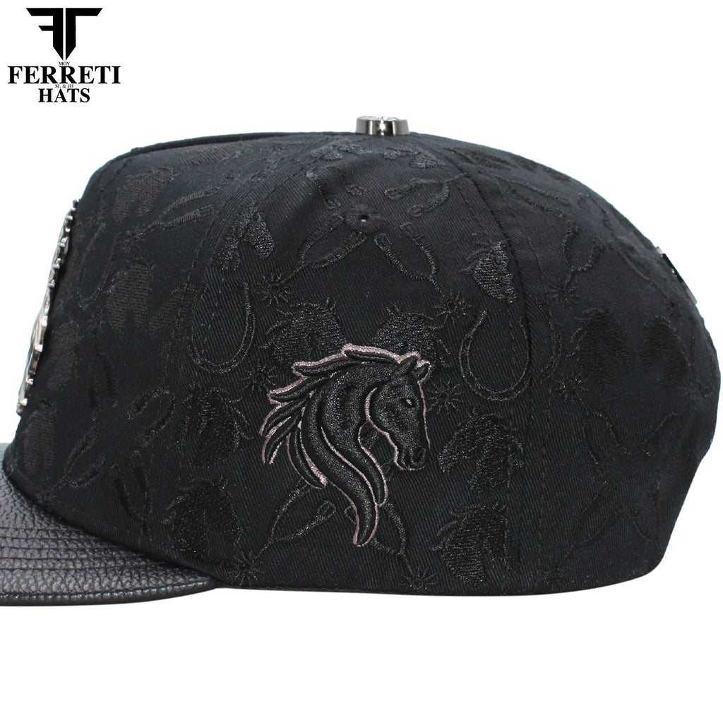 MENS PREMIUM CABALLO 3D BLACK CAP