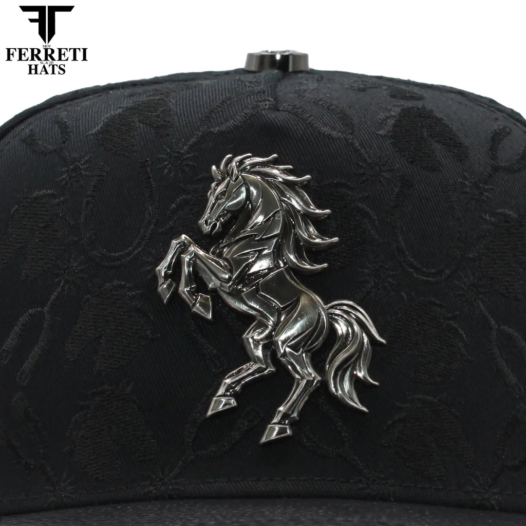 MENS PREMIUM CABALLO 3D BLACK CAP