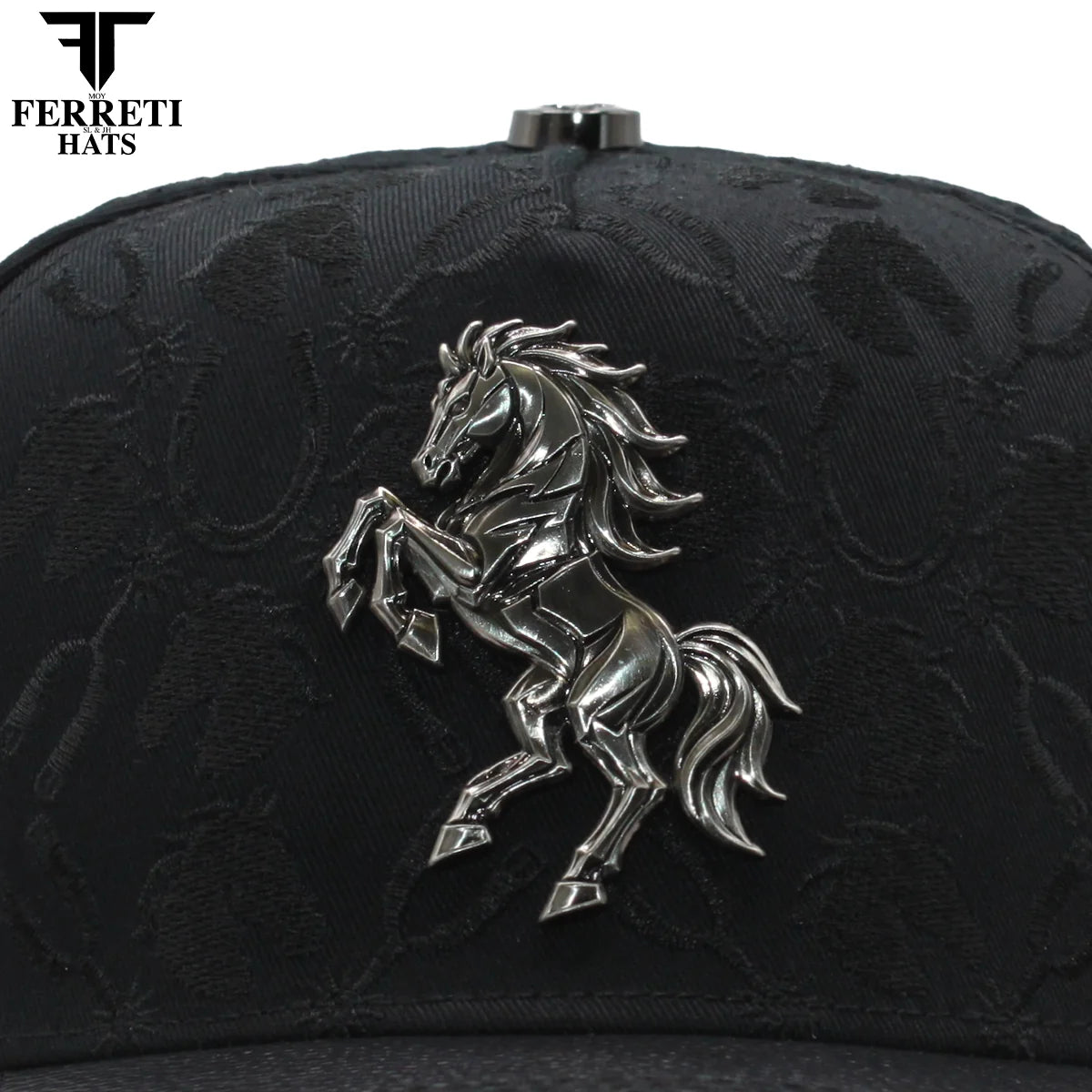 MENS PREMIUM CABALLO 3D BLACK CAP