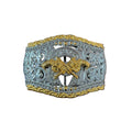 WESTERN SILVER -GOLD WEAPONDS BUCKLE