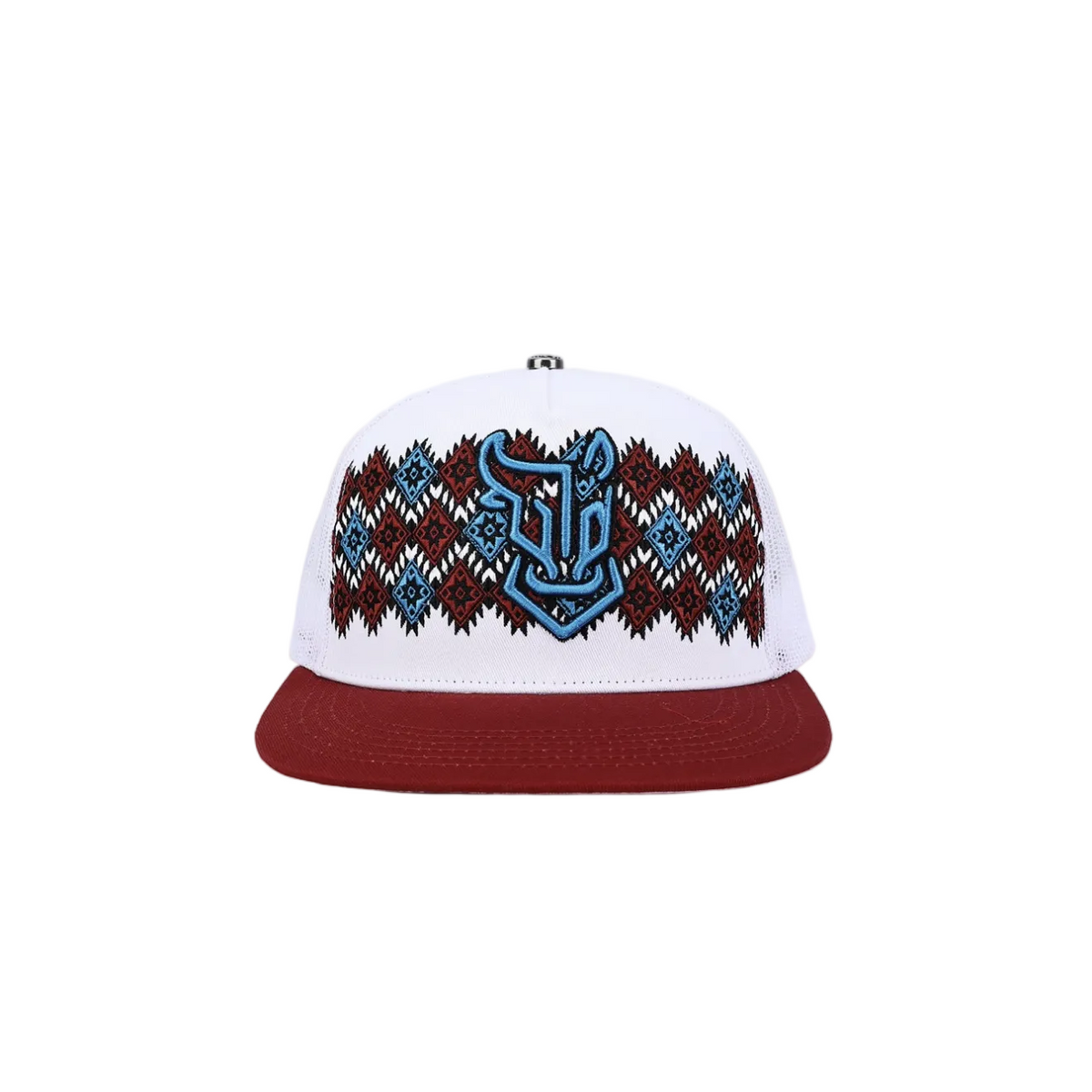 THE RANCH HAT AZTEC WHITE RED CAP