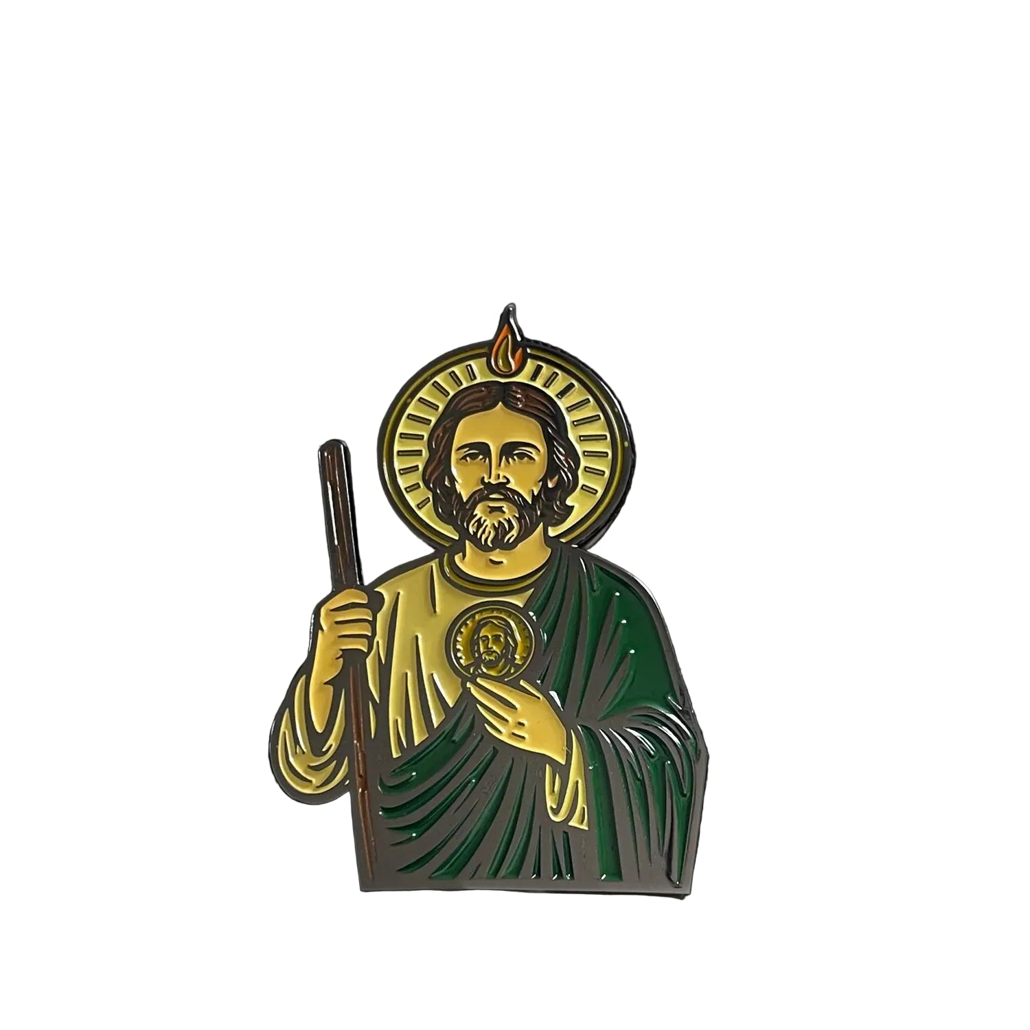 MEN'S PREMIUM SAN JUDAS NEGRO 3D PIN BLACK CAP