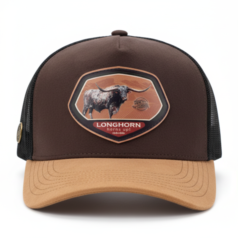 RANCH CORRAL RCG66 GANADERA BROWN LONG HORN CAP