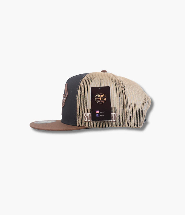 STEERHAT CASCABEL GREY-BEIGE CAP