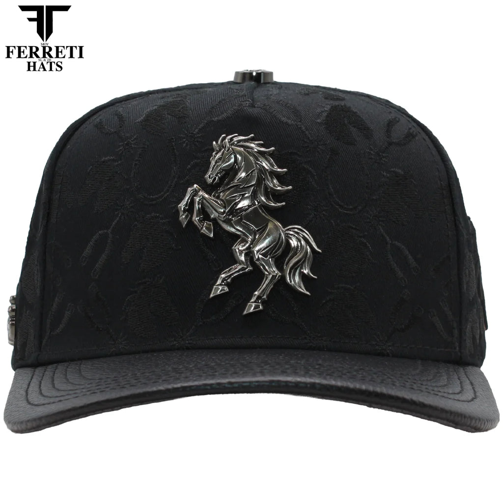 MENS PREMIUM CABALLO 3D BLACK CAP
