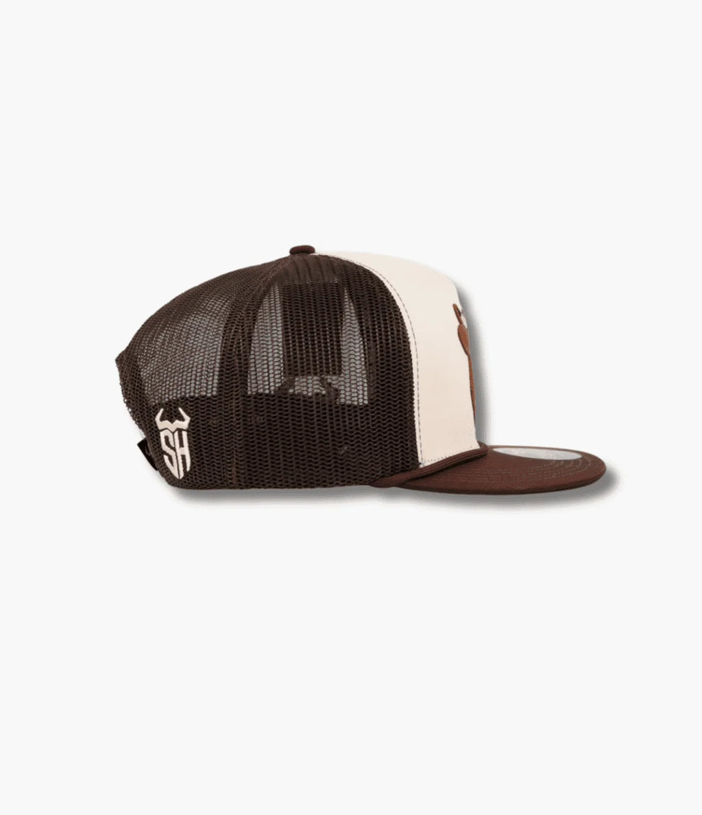 STEER HAT HEREFORD COW BEIGE CAP