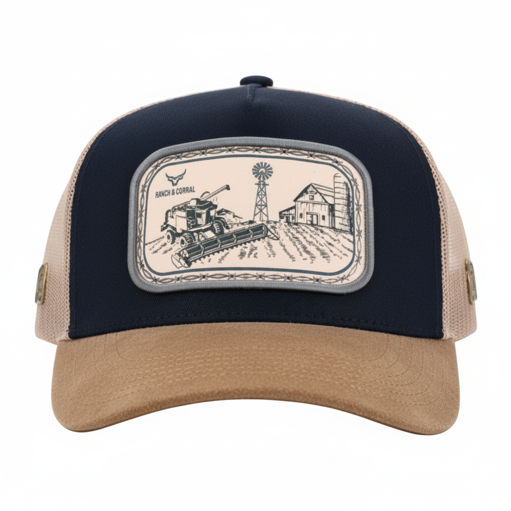 RANCH CORRAL RCAC11 GRANERO NAVY-BEIGE CAP