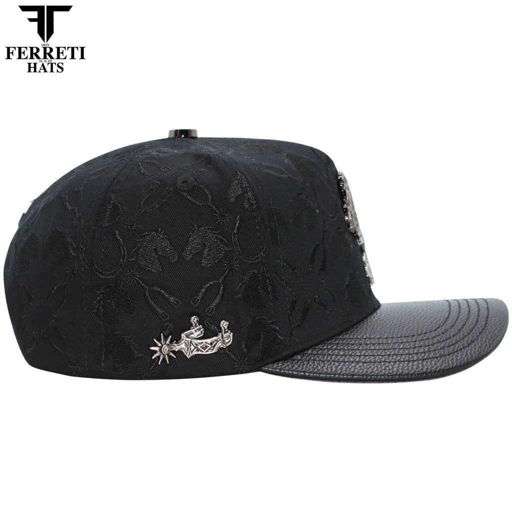 MENS PREMIUM CABALLO 3D BLACK CAP