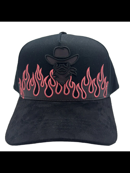 DE RANCH CHANGING COLOR FLAMA CURVE BLACK CAP