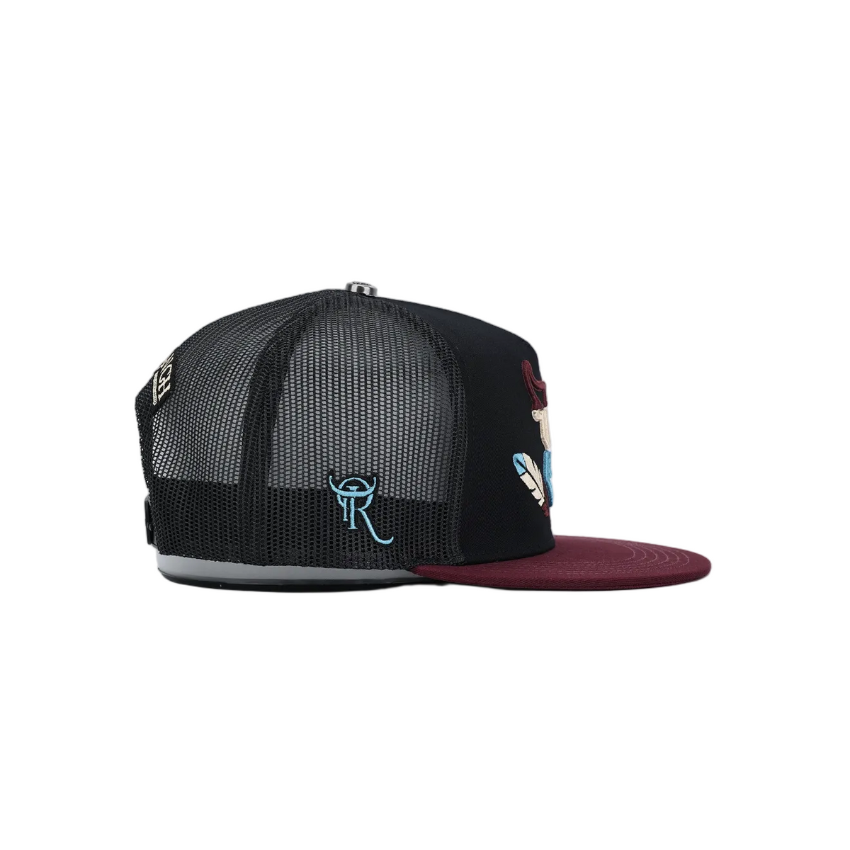 THE RANCH HAT FEATHER VAQUERO BLACK CAP