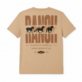 RANCH CORRAL RCTS25 WILD HORSE BEIGE T-SHIRT