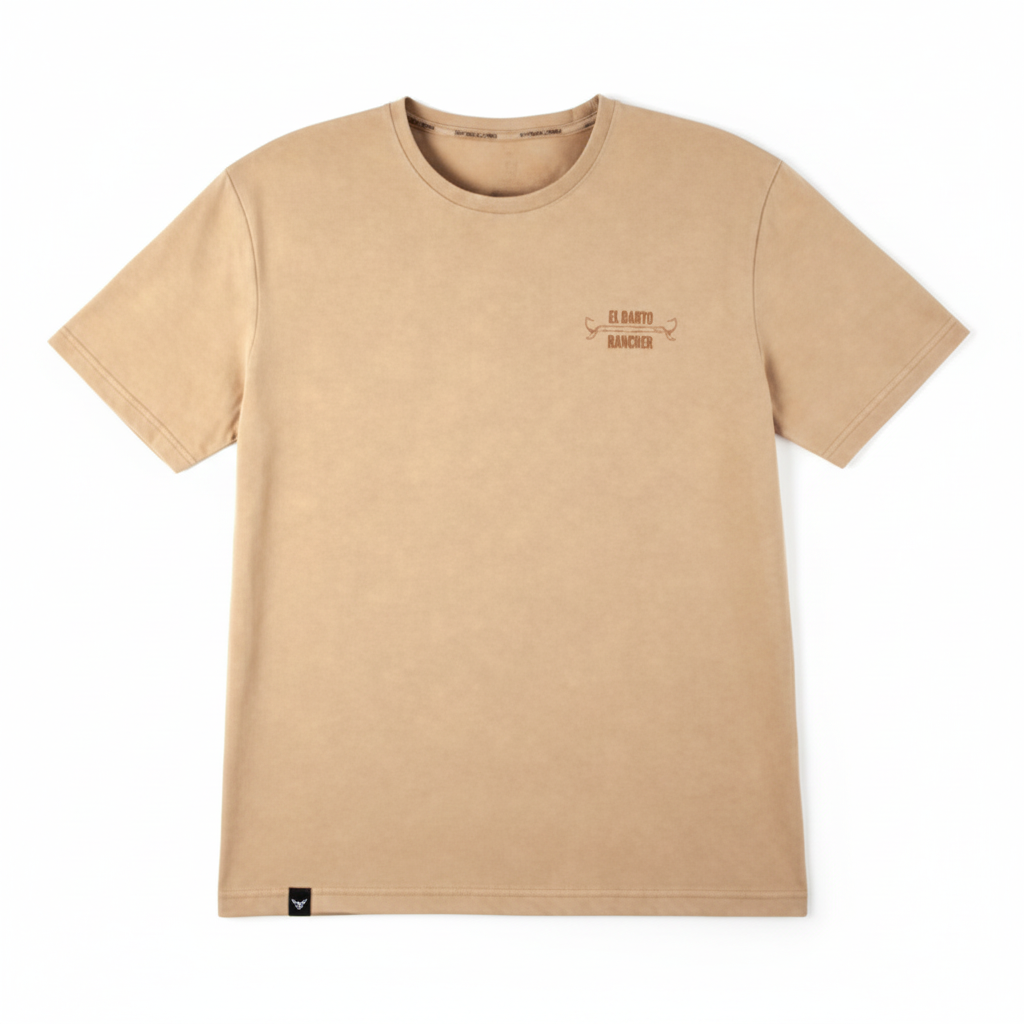 RANCH CORRAL RCTS25 WILD HORSE BEIGE T-SHIRT