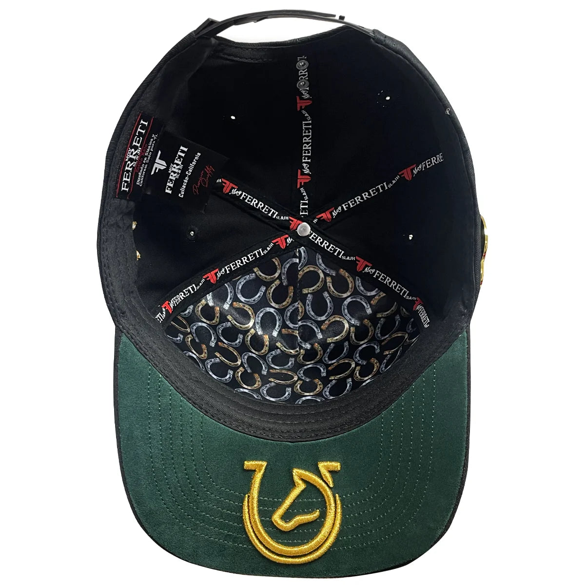 MEN'S PREMIUM CABALLOS PIN METAL ORO/NEGRO CAP