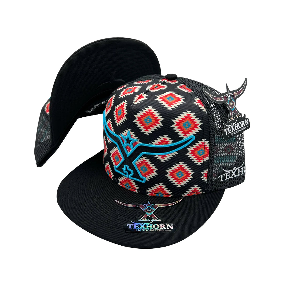 TEXHORN SANTA MONICA AZTEC BLACK CAP