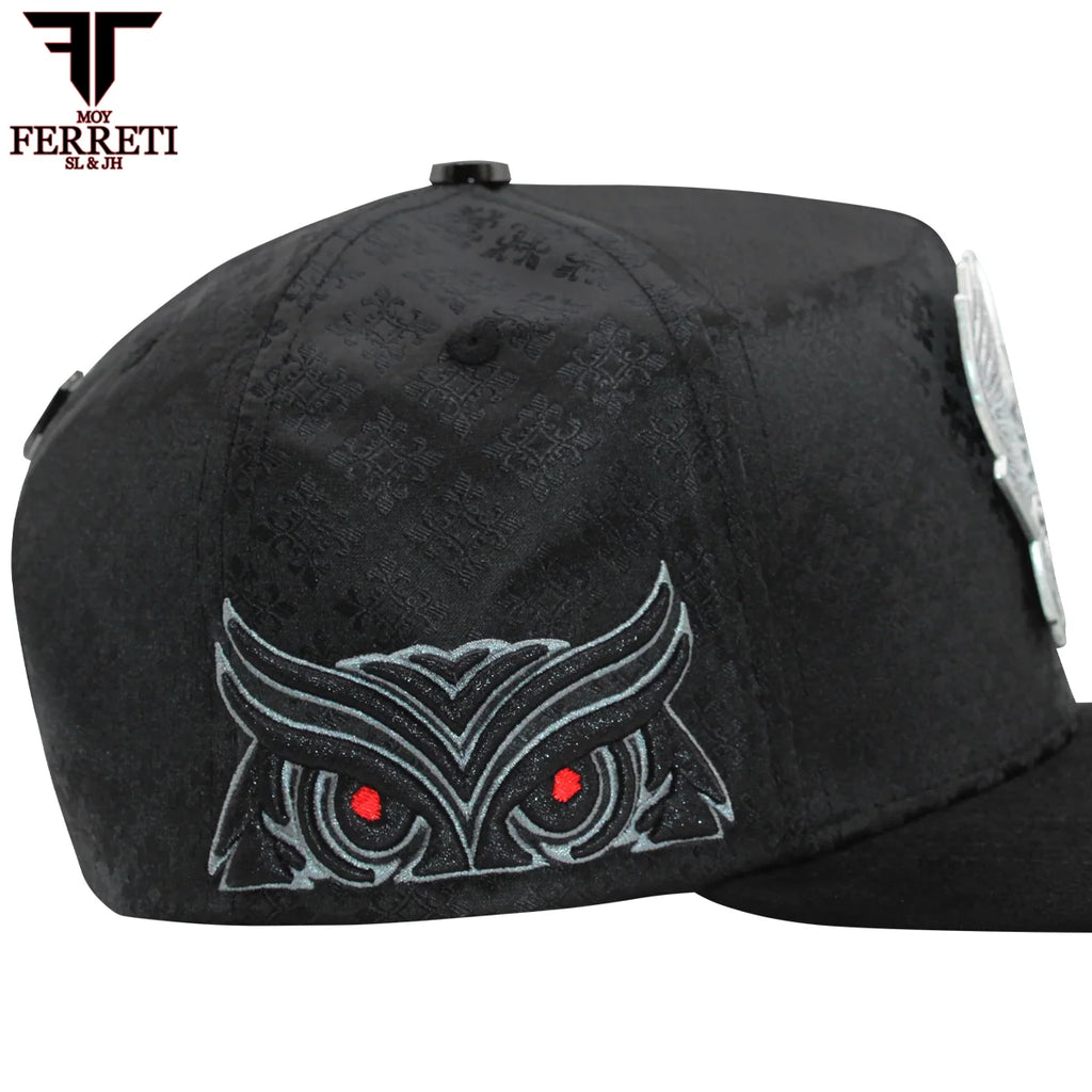 MENS PREMIUM BUHO BLACK CAP
