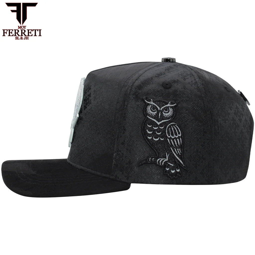 MENS PREMIUM BUHO BLACK CAP