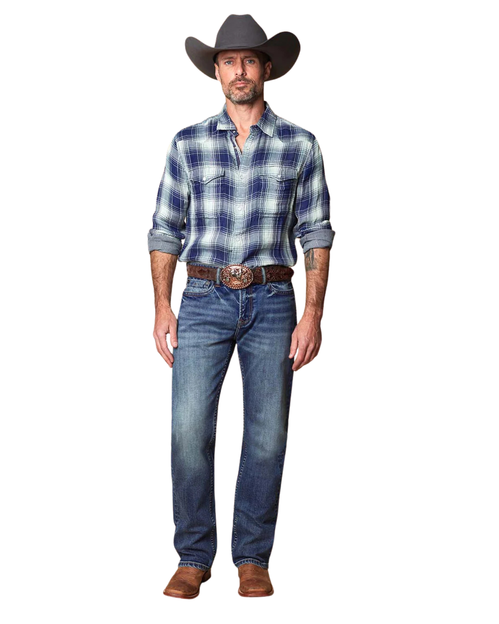 MENS COWBOY TRUE COWBOY STRAIGHT BOOT CUT JEANS