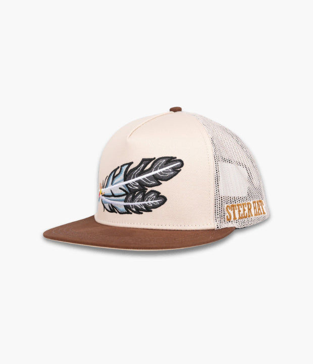 STEERHAT SOUTWEST FEATHER BEIGE CAP