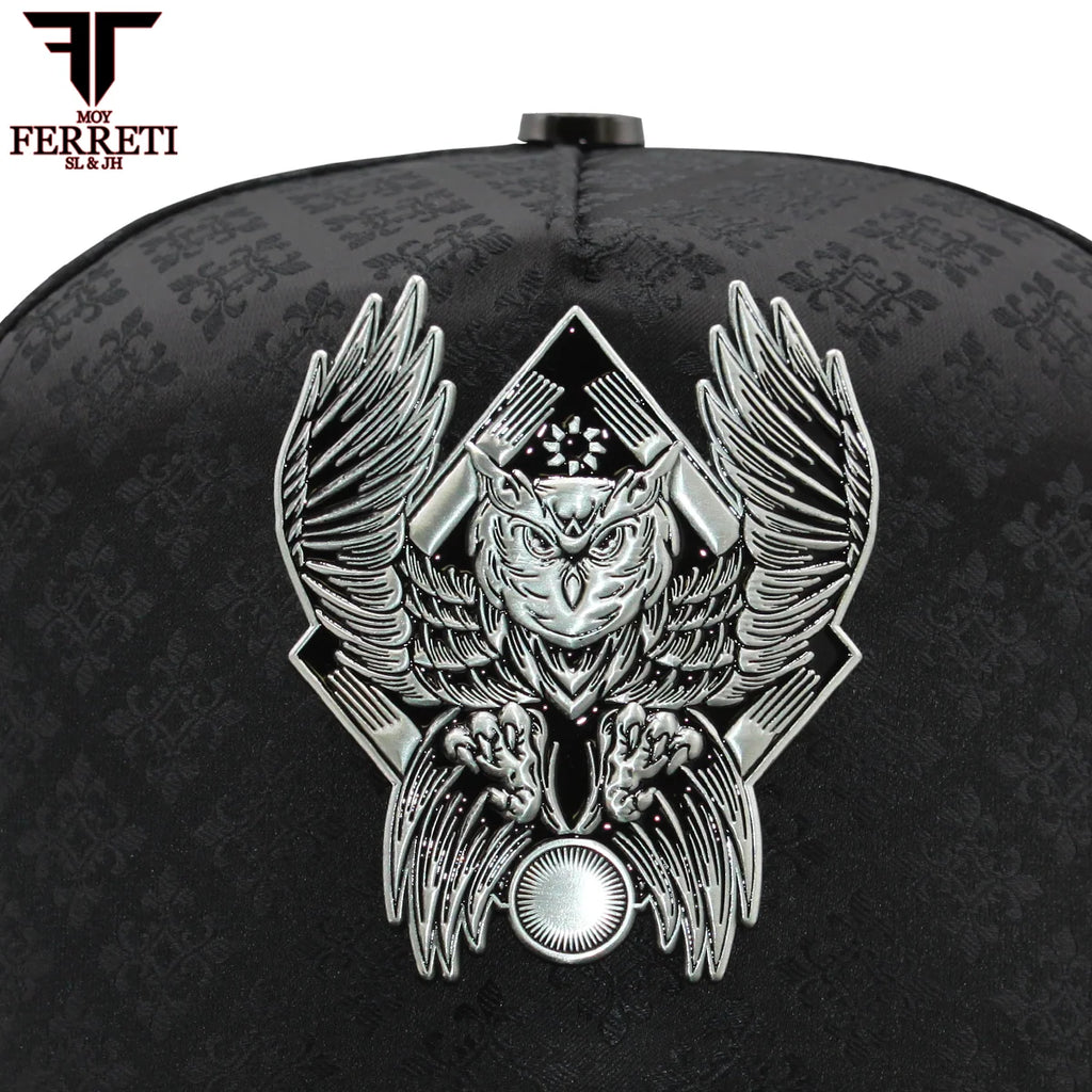 MENS PREMIUM BUHO BLACK CAP