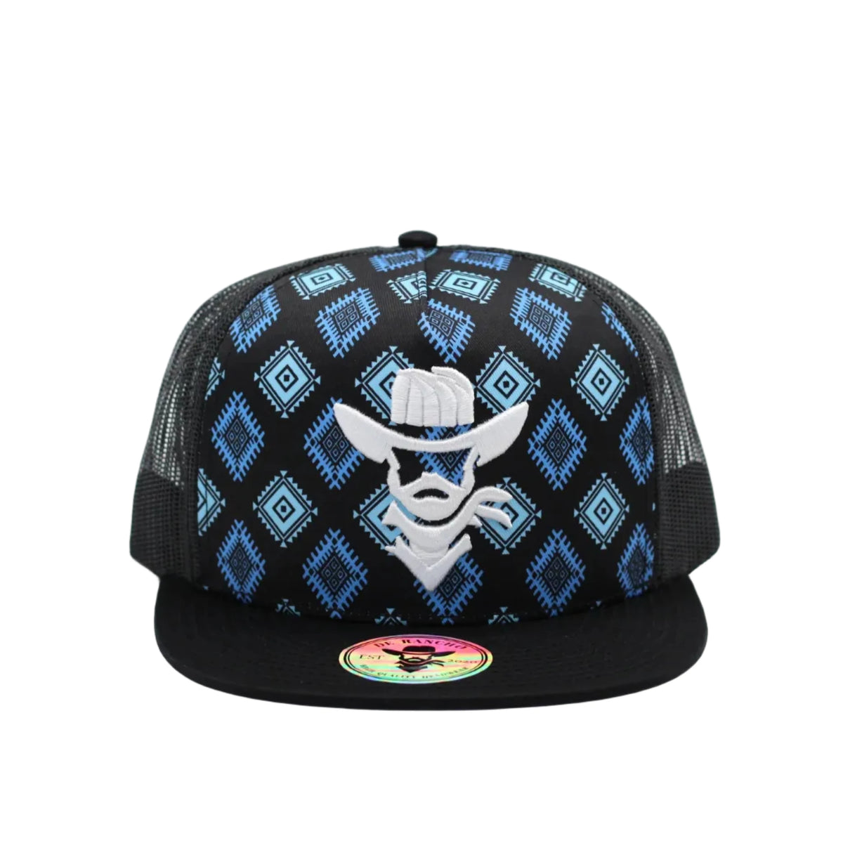 DE RANCHO AZTEC BLUE TEAM LOGO CAP