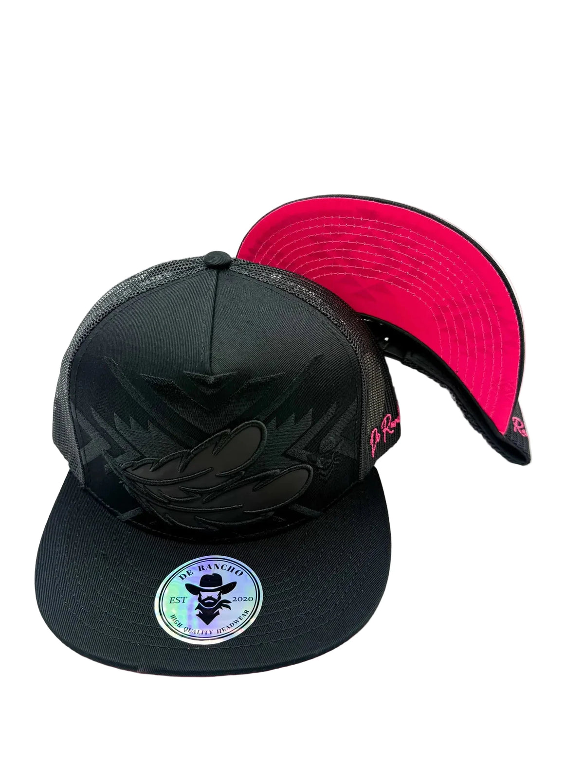 DE RANCH CHANGING COLOR FEATHER RED / BLACK CAP