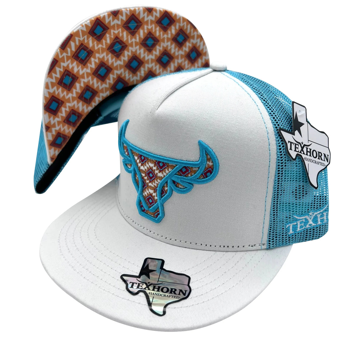 TEXHORN CATTLE WHITE LONG HORN CAP