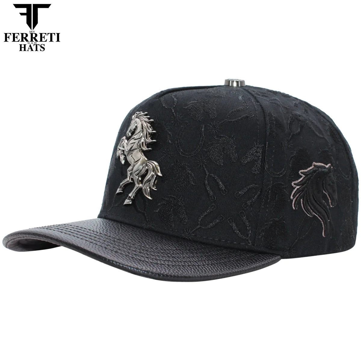 MENS PREMIUM CABALLO 3D BLACK CAP