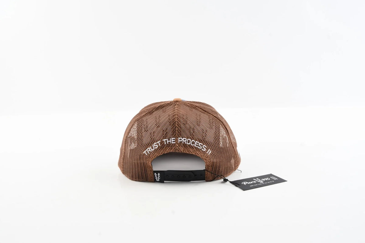 MENS 440 AZTEC HORSE TAN-BLUE CAP