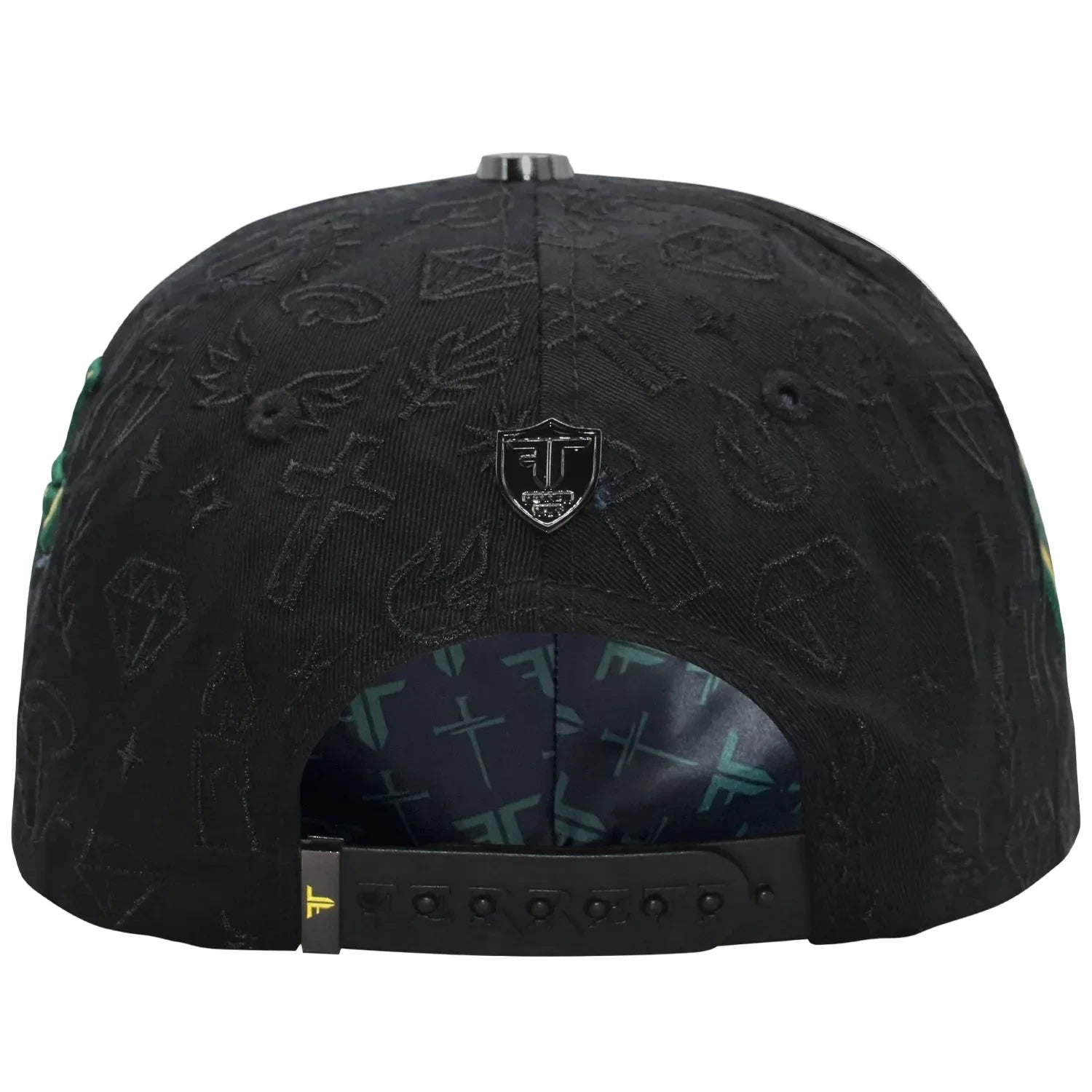 MEN'S PREMIUM SAN JUDAS NEGRO 3D PIN BLACK CAP
