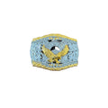 SILVER -GOLD EAGLE LUX WESTERN BUCKLE