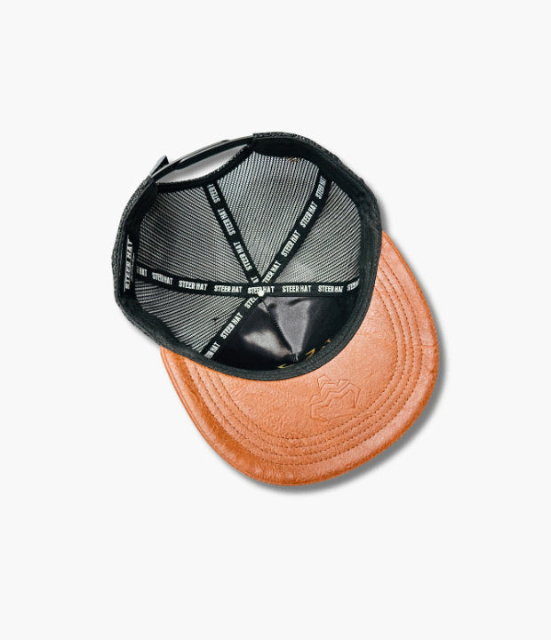 STEER HAT TAN HIDE STEER BROWN CAP