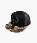 STEER HAT RANCH CAMO BLACK CAP