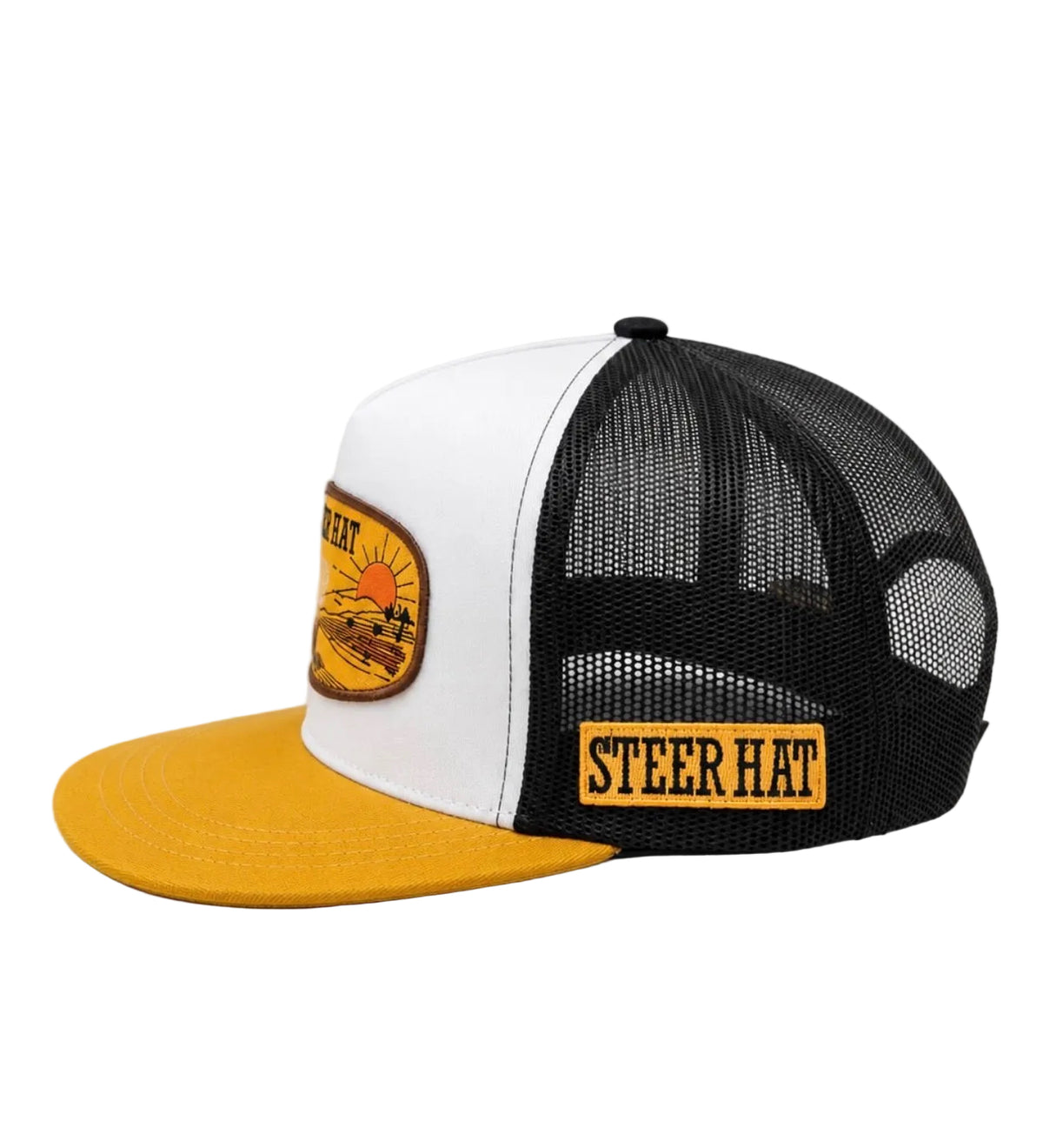 STEERHAT SUNRISE WESTERN YELLOW CAP
