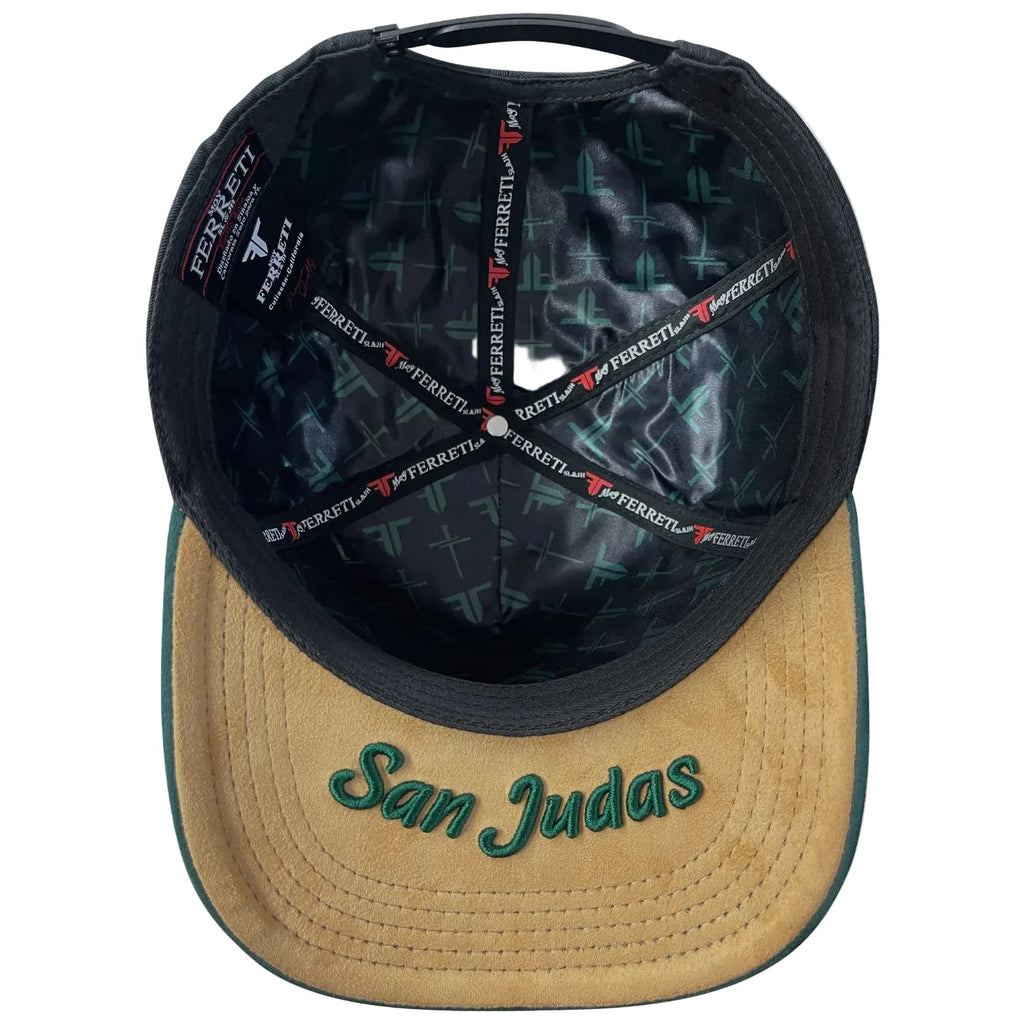 MEN'S PREMIUM SAN JUDAS NEGRO 3D PIN BLACK CAP