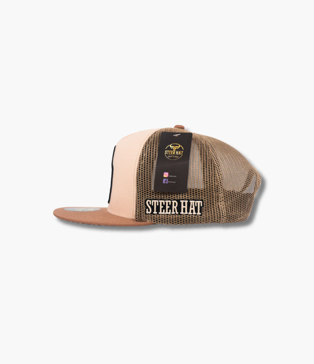 STEERHAT ARETE YELLOW BEIGE FLAT CAP