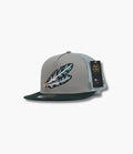 STEER HAT SILVER FEATHER GREEN CAP