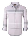 MENS PREMIUM 290-05 WESTERN SHIRT LIGHT GRAY PLAID