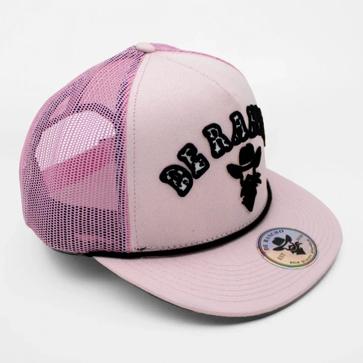 DE RANCHO COWHIDE PINK HAT