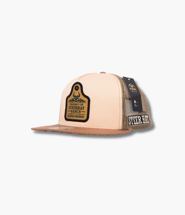 STEERHAT ARETE YELLOW BEIGE FLAT CAP