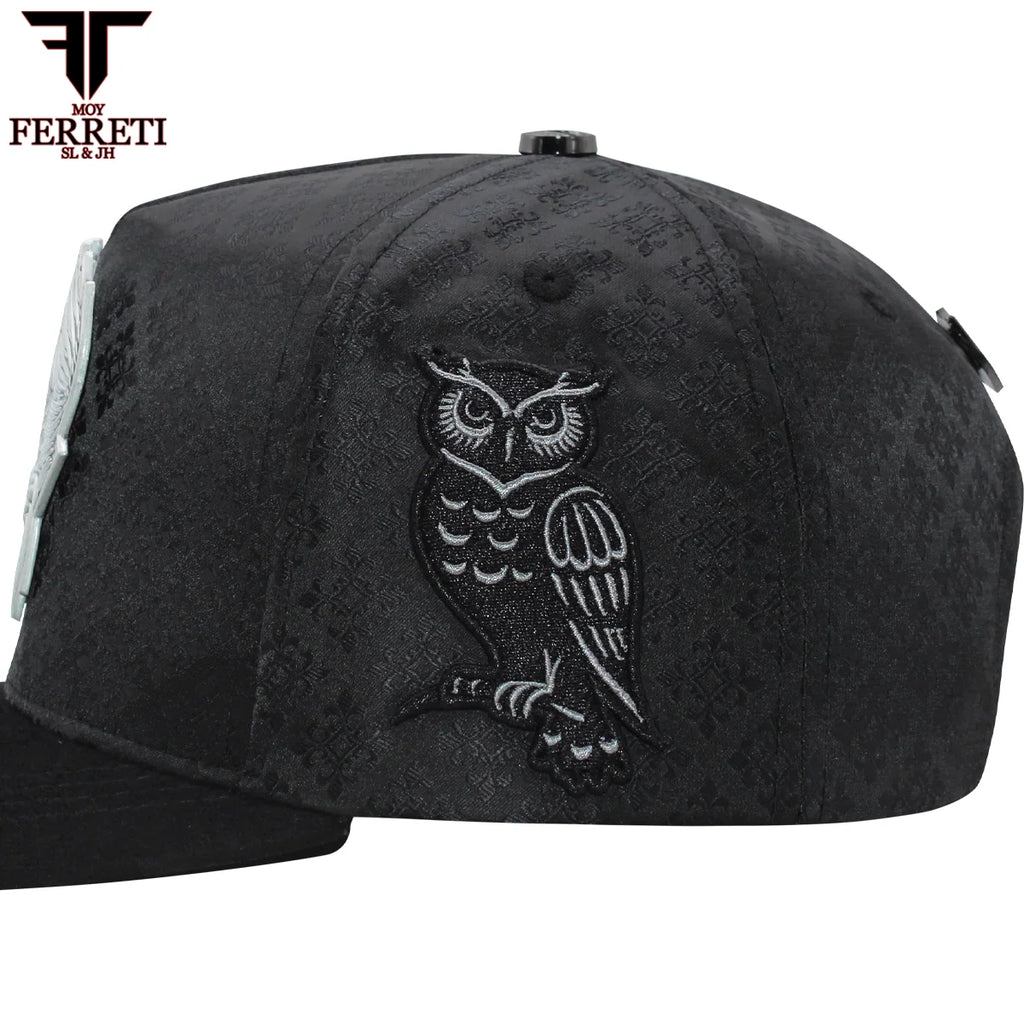 MENS PREMIUM BUHO BLACK CAP