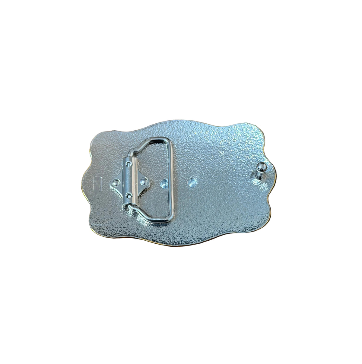 SILVER -GOLD GINETE WESTERN BUCKLE