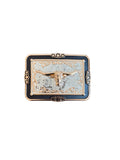 Black & Gold Longhorn Star Buckle