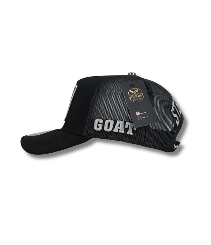 STEERHAT GOAT CURVE BLACK CAP