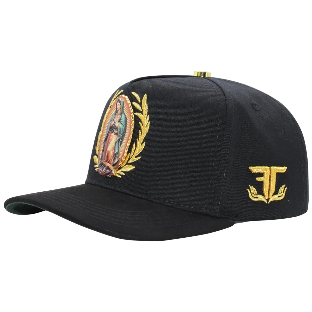 MEN'S PREMIUM VIRGEN DE GUADALUPE BLACK CAP