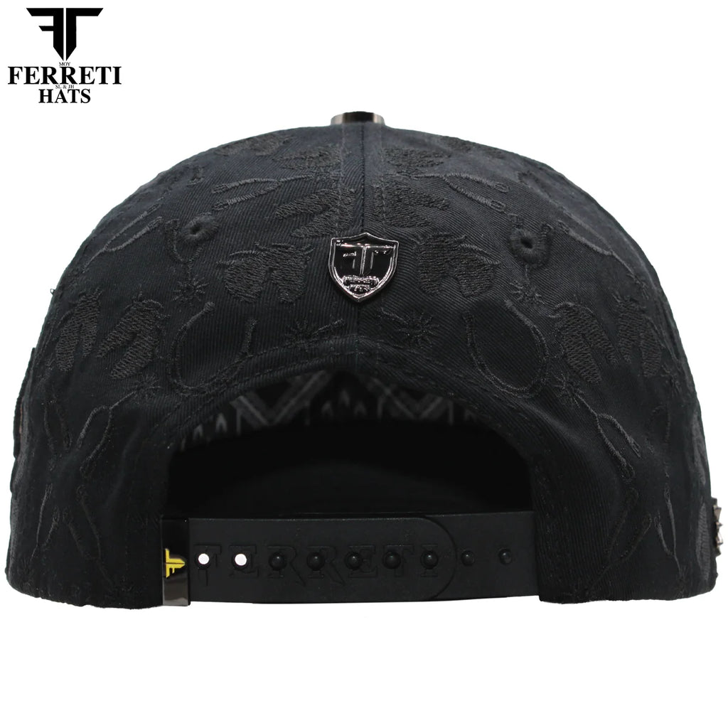 MENS PREMIUM CABALLO 3D BLACK CAP