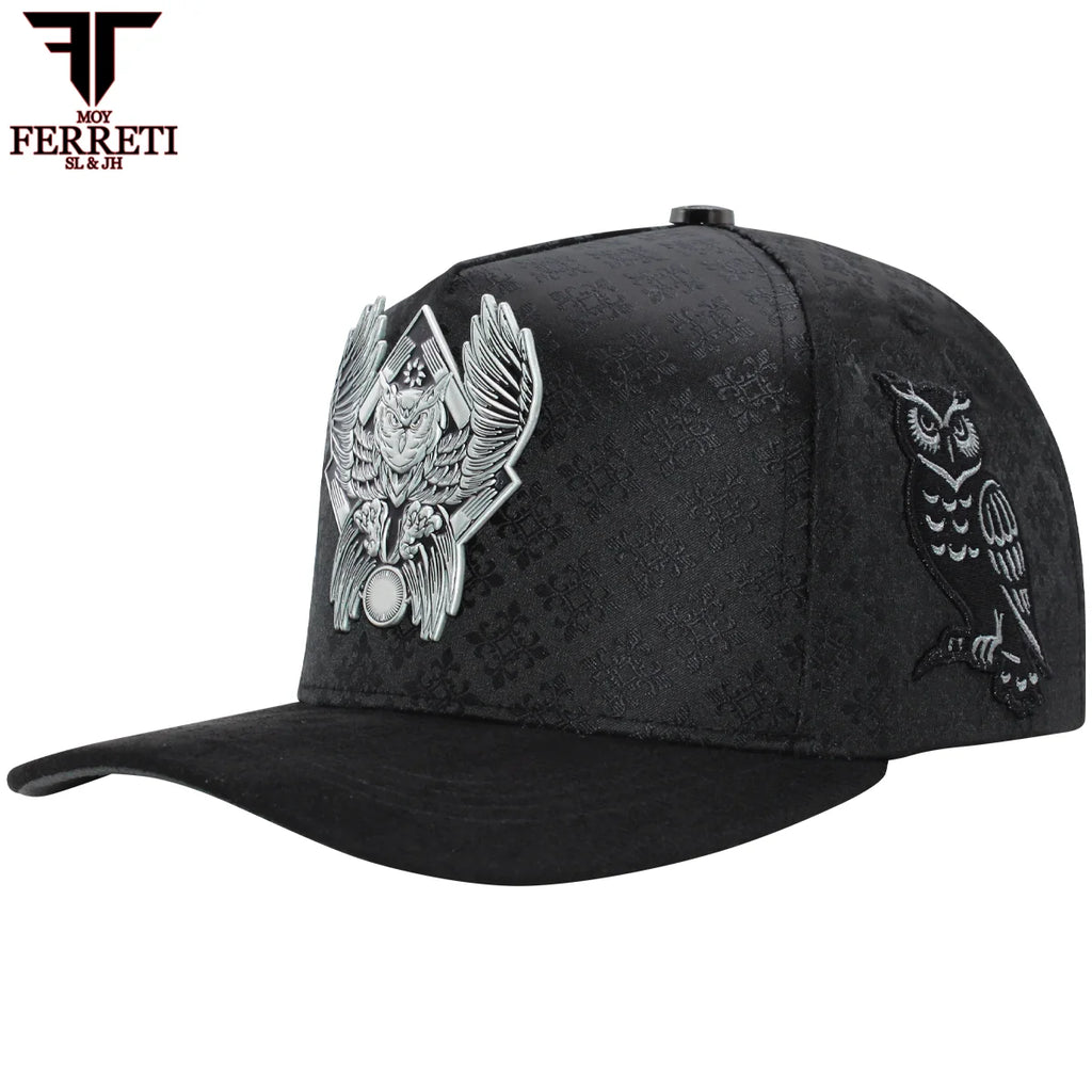 MENS PREMIUM BUHO BLACK CAP