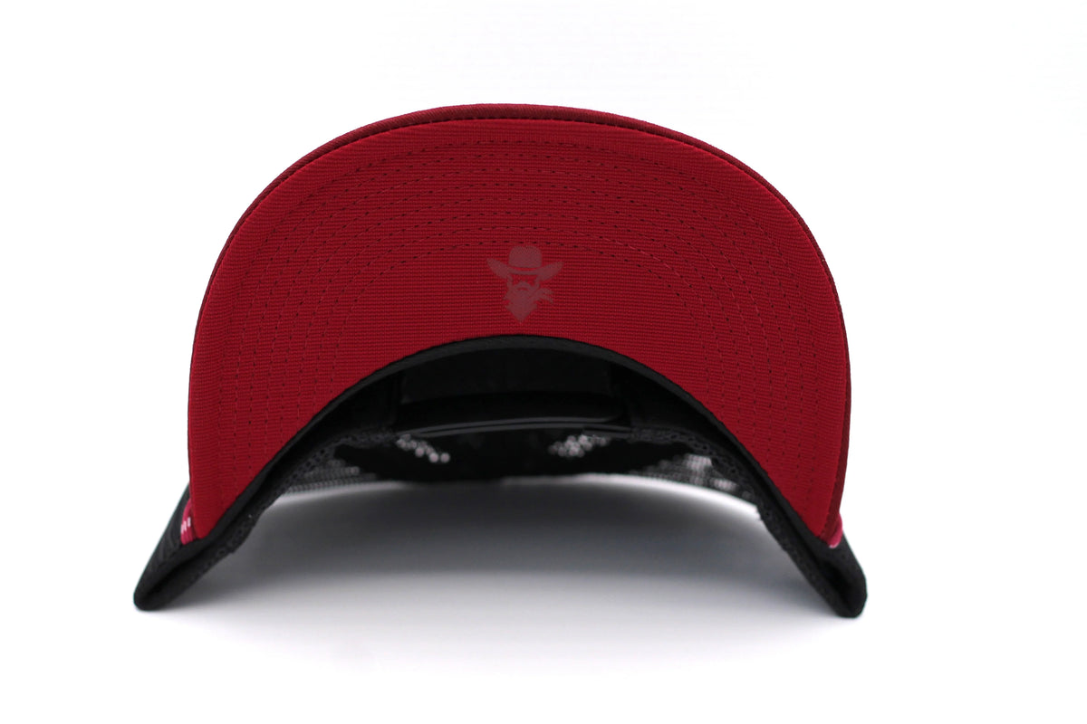 DE RANCHO TEAM LOGO PREMIUM BURGANDY CAP