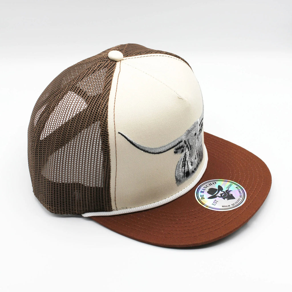 DE RANCHO LONGHORN BROWN CAP