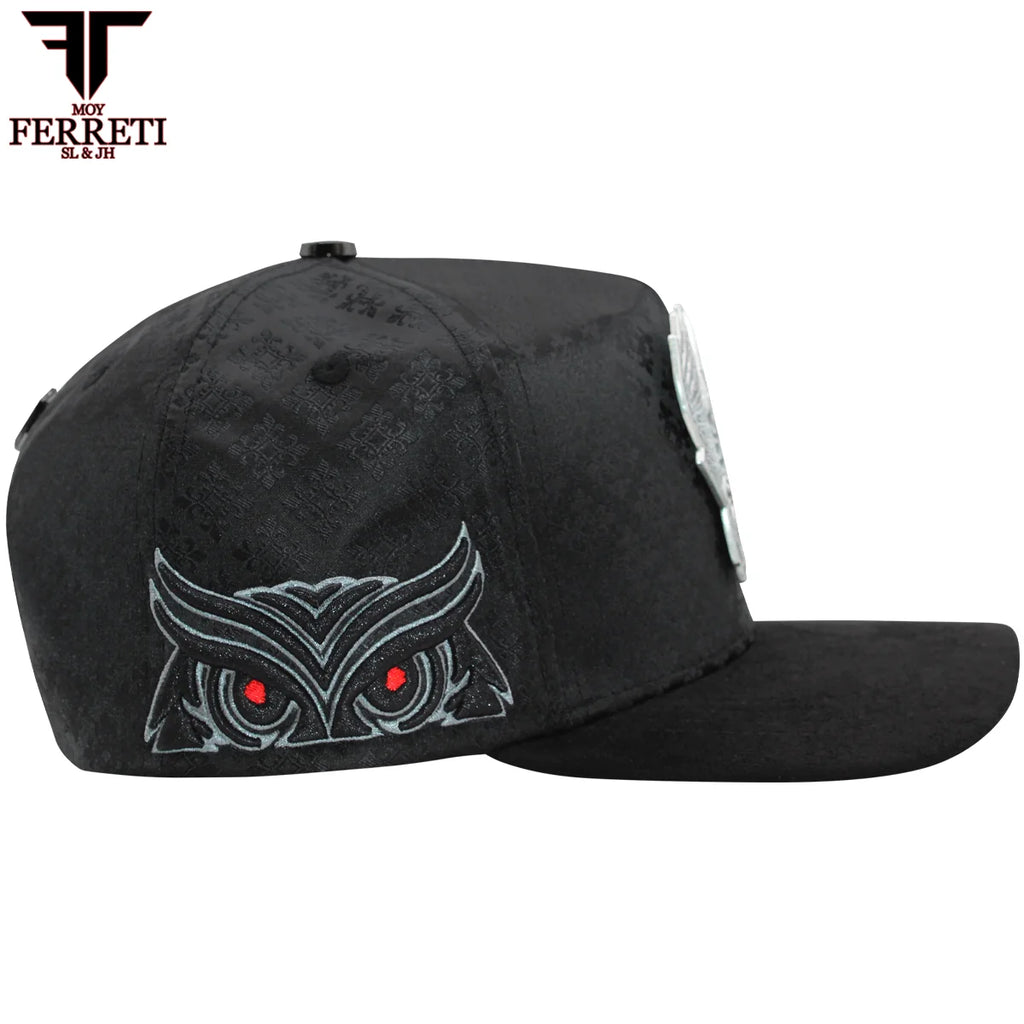 MENS PREMIUM BUHO BLACK CAP