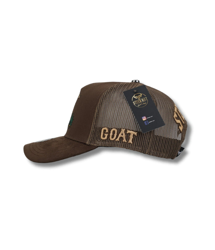 STEERHAT GOAT BROWN CURVE CAP